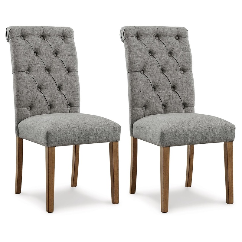 Harvina – Gray – Dining UPH Side Chair (Set of 2)