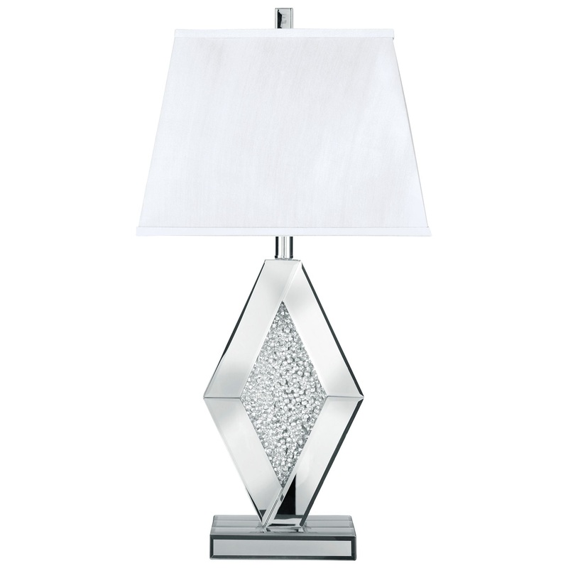 Prunella – Silver Finish – Mirror Table Lamp