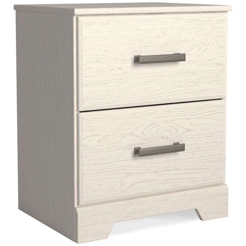 Stelsie – White – Two Drawer Night Stand