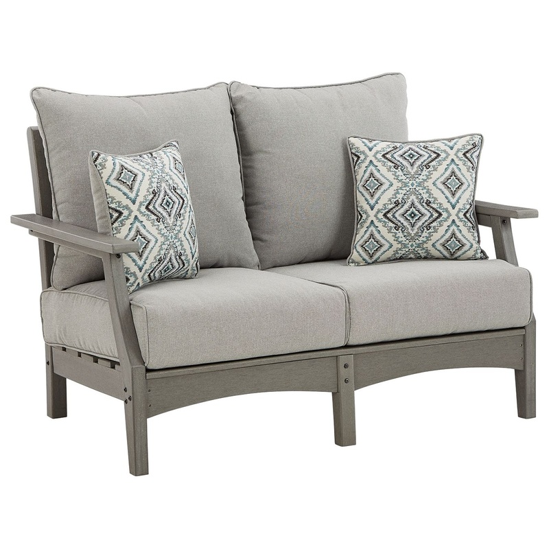 Visola – Gray – Loveseat w/Cushion