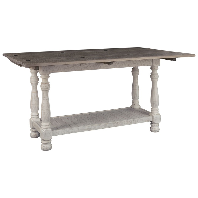 Havalance – Gray / White – Flip Top Sofa Table