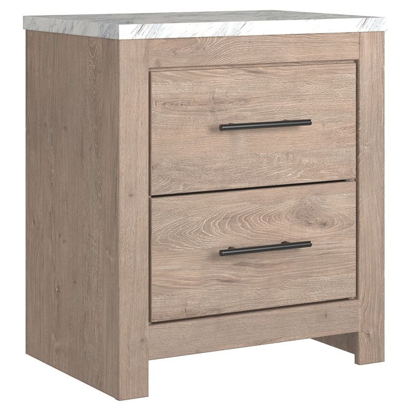 Senniberg – Light Brown – Two Drawer Night Stand