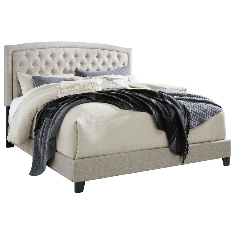 Jerary – Arched Upholstered Bed Gray