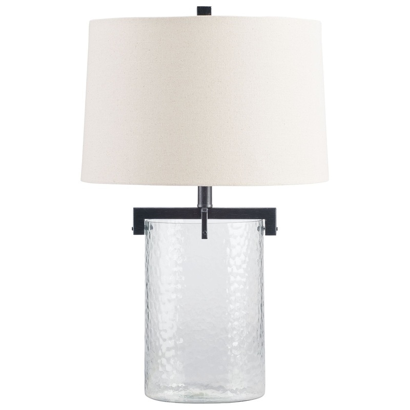 Fentonley – Clear / Antique Black – Glass Table Lamp