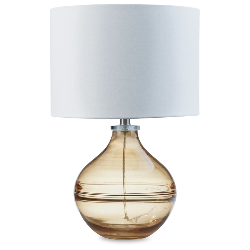 Lemmitt – Glass Table Lamp Light Brown