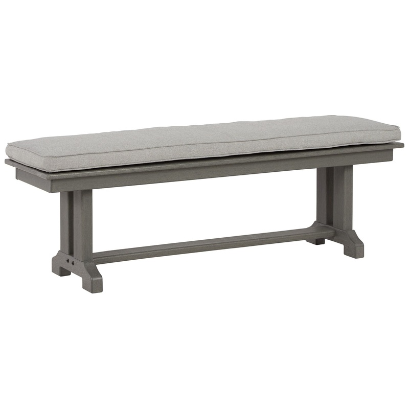 Visola – Gray – Bench with Cushion