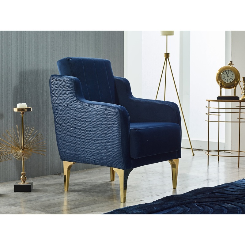 Toledo 36″ Wide Armchair Navy Blue