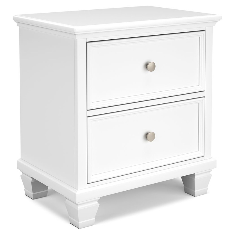 Fortman – White – Two Drawer Night Stand