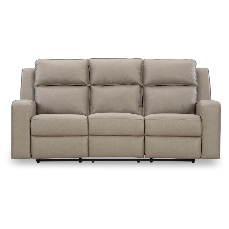 Lavenhorne – Pebble – Rec Sofa W/Drop Down Table