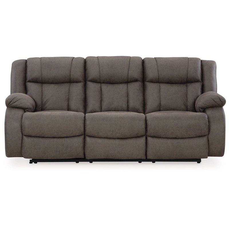 First Base – Gunmetal – Reclining Sofa