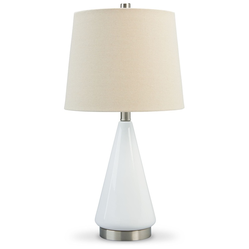 Ackson – Ceramic Table Lamp Set Pearl Silver