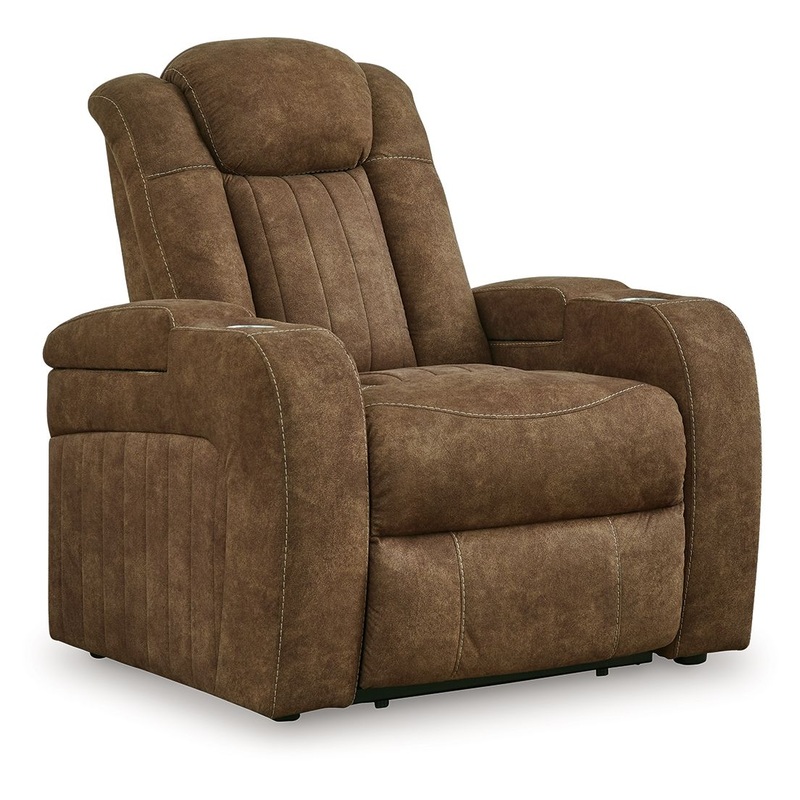 Wolfridge – Brindle – Power Recliner/Adj Headrest