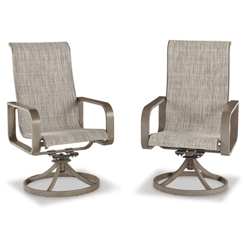 Beach Front – Sling Swivel Chair Beige