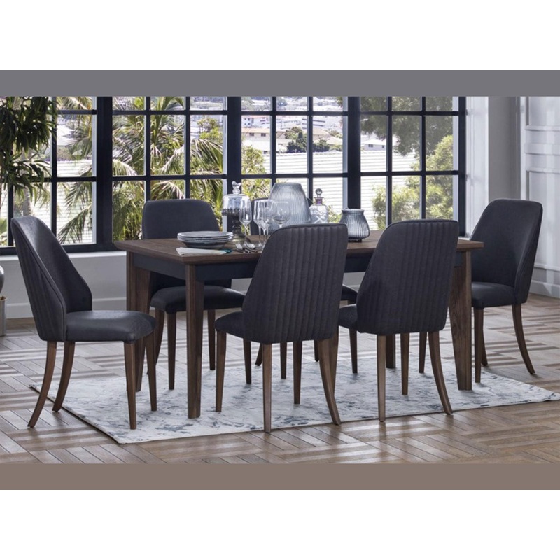 Alegro Extendable Dining Table Anthracite