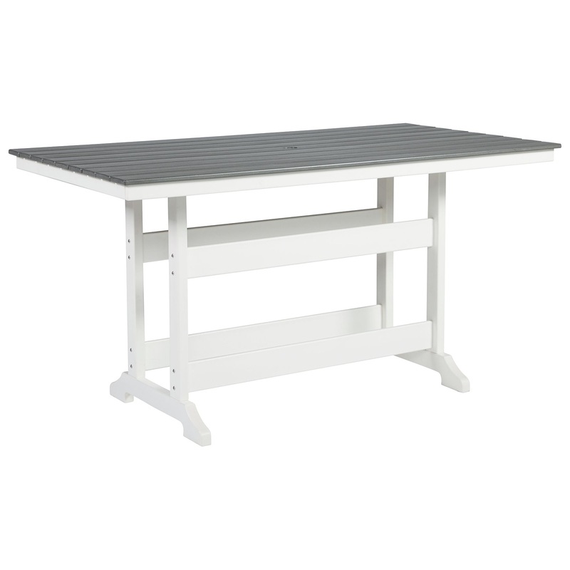 Transville – Counter Table W/Umb Opt Dark Gray