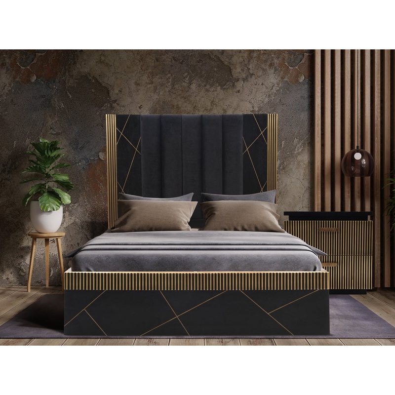 Allure Platform Bed Black