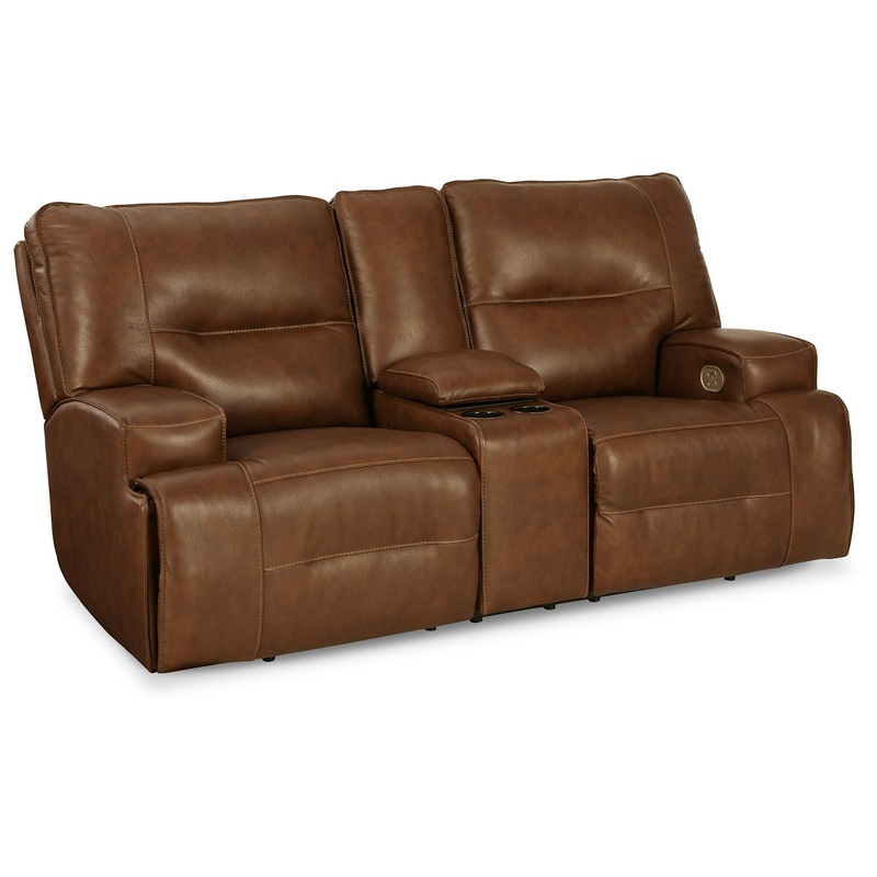 Francesca – Pwr Rec Loveseat/Con/Adj Hdrst Dark Brown