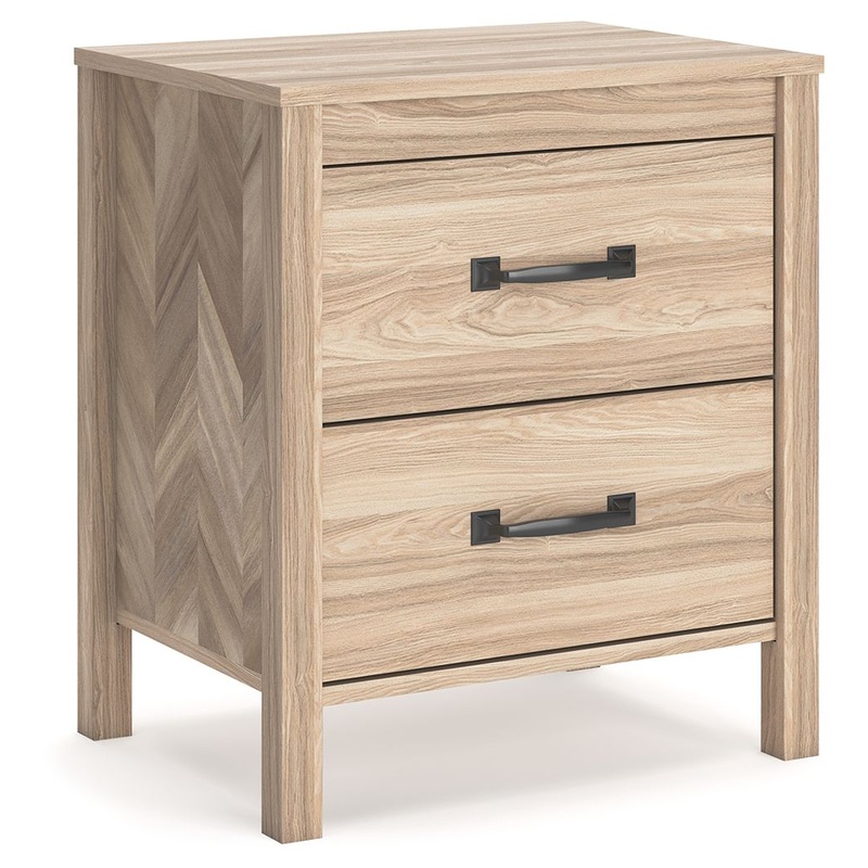 Battelle – Tan – Two Drawer Night Stand