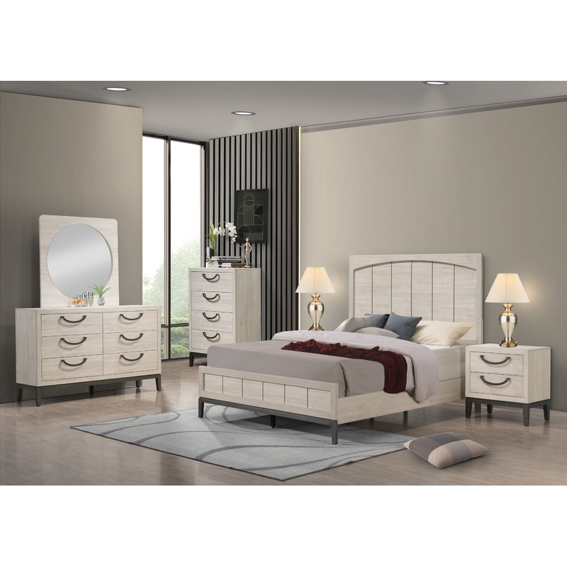 Veda – Dresser And Mirror – Pearl Silver