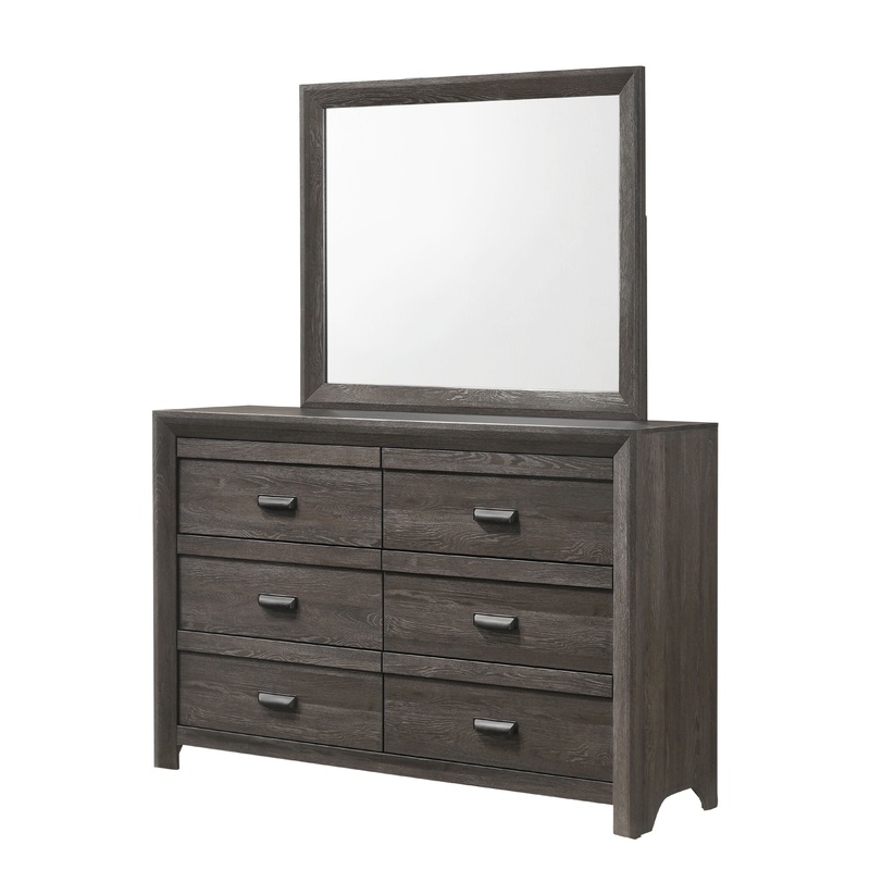 Adelaide – Dresser, Mirror Dark Gray