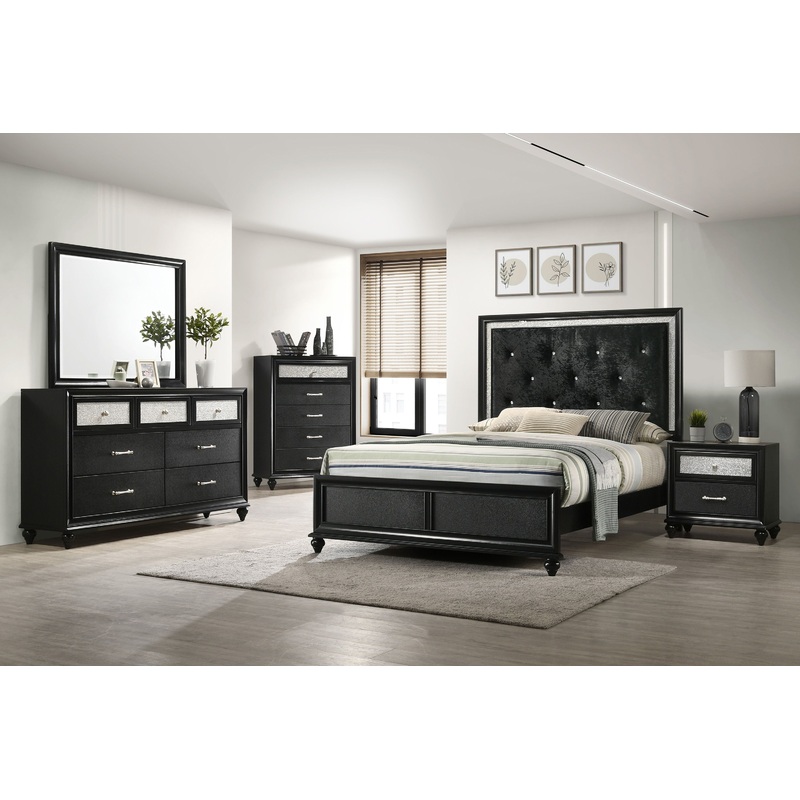 Lila – Dresser, Mirror Black