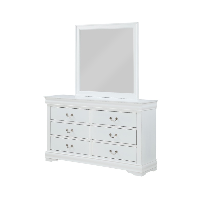 Louis Philip – Dresser, Mirror White