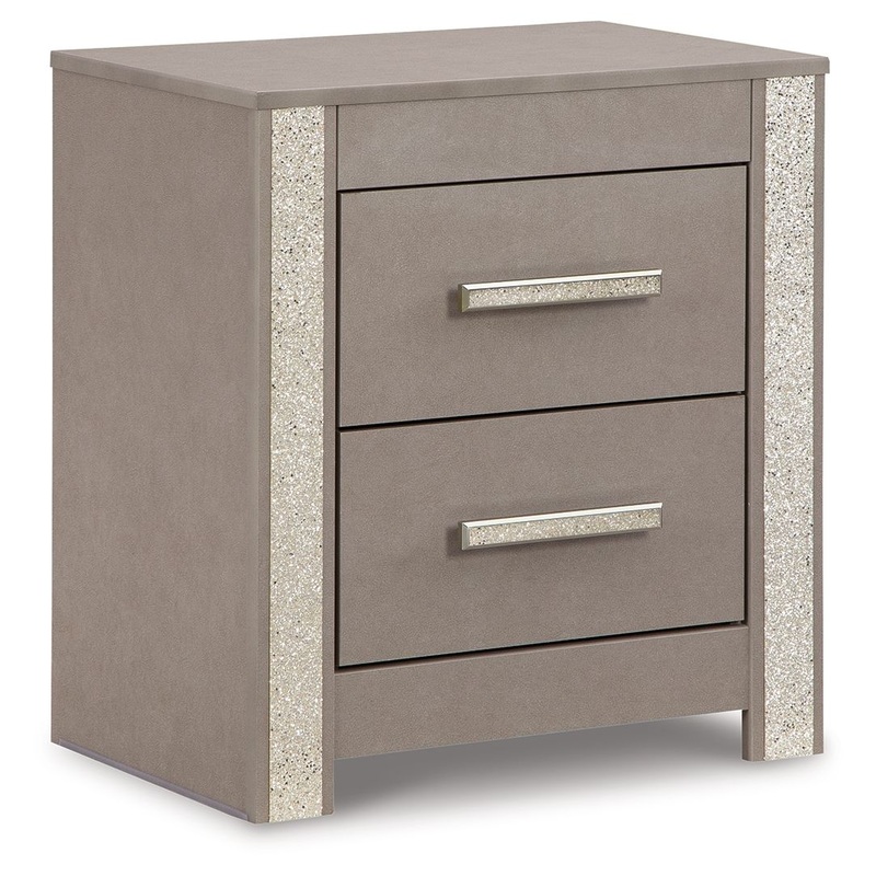 Surancha – Gray – Two Drawer Night Stand