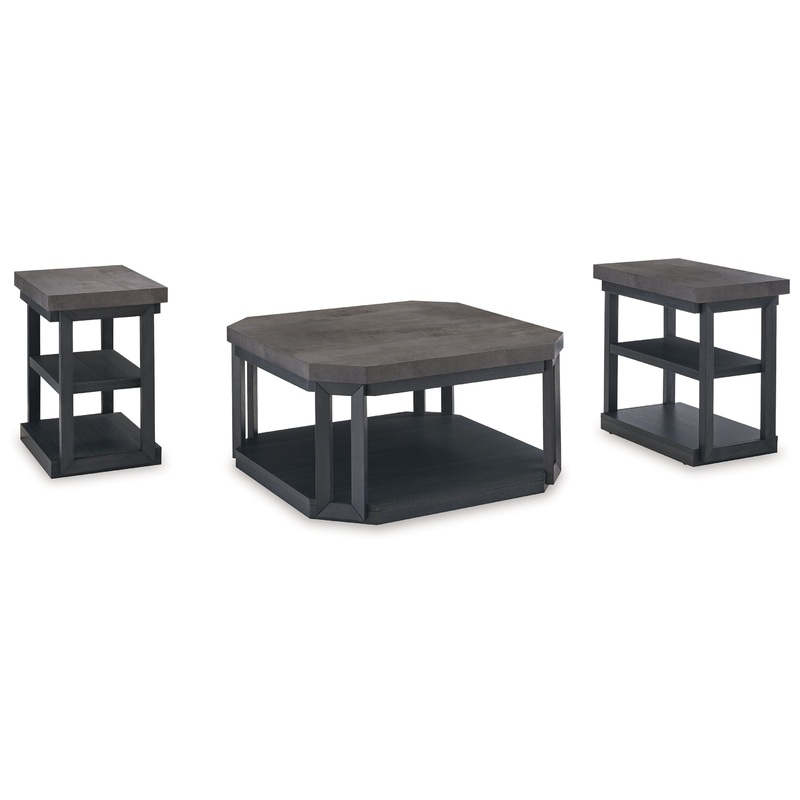 Bonilane – Black / Gray – Occasional Table Set (Set of 3)