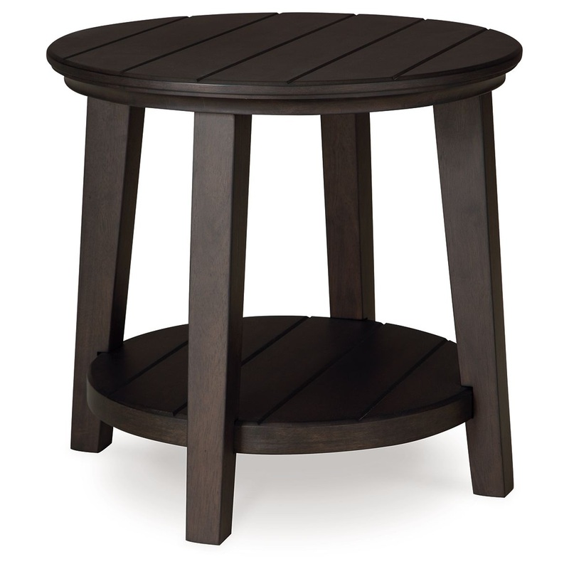 Celamar – Dark Brown – Round End Table