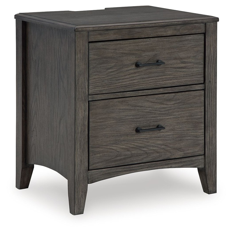Montillan – Grayish Brown – Two Drawer Night Stand