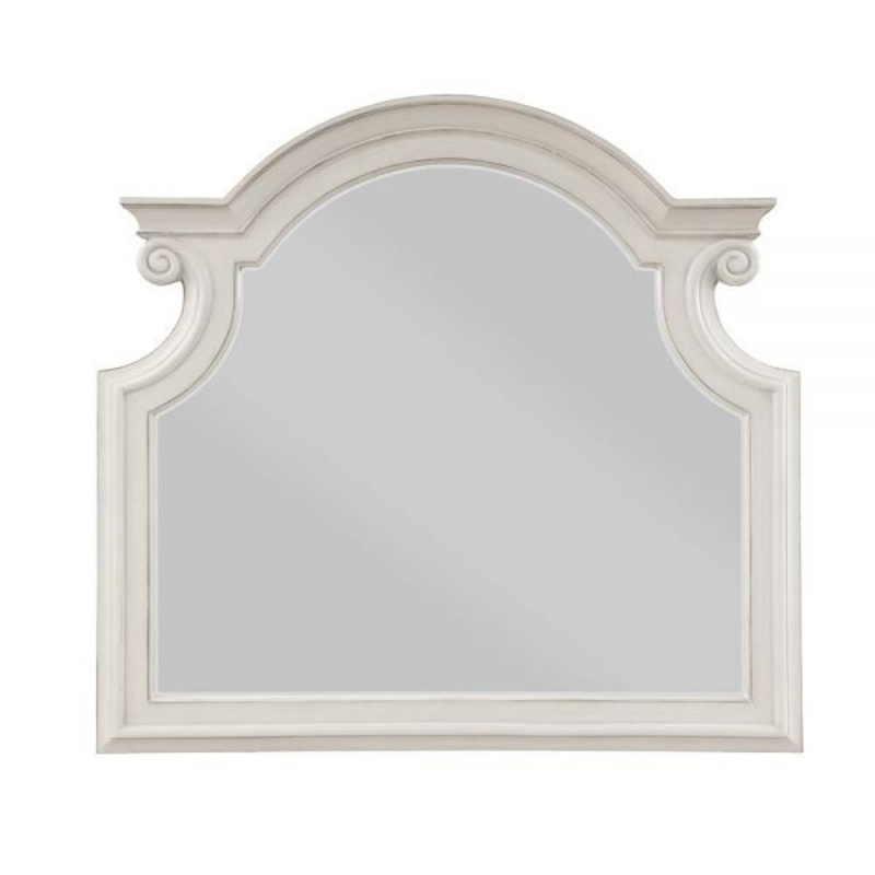 Florian – Mirror – Antique White Finish
