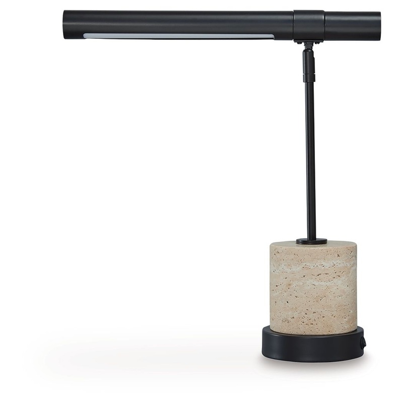Vinmour – Brown / Beige – Metal Desk Lamp
