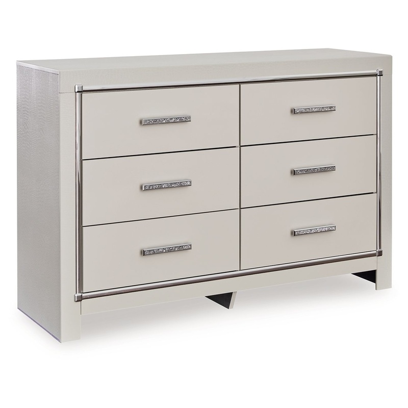 Zyniden – Silver – Six Drawer Dresser