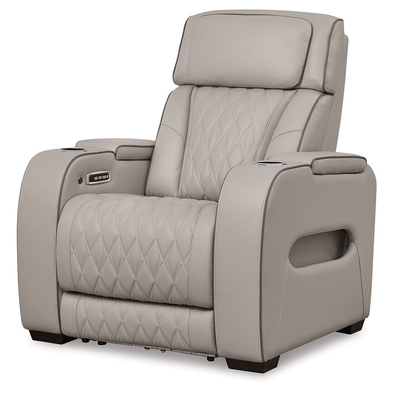 Boyington – Power Recliner/Adj Headrest Gray
