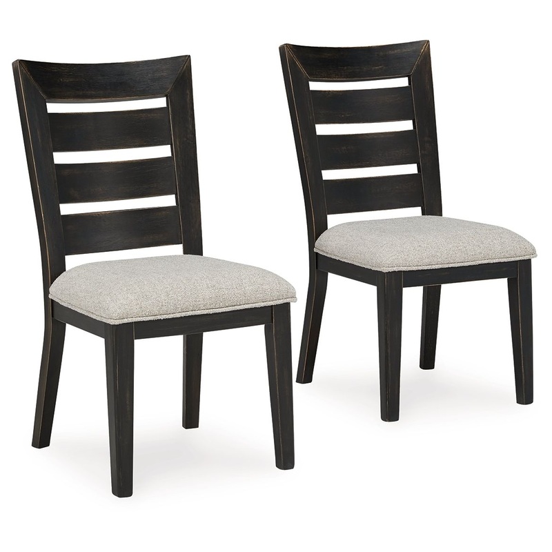 Galliden – Dining Upholstered Side Chair (Set of 2) Black