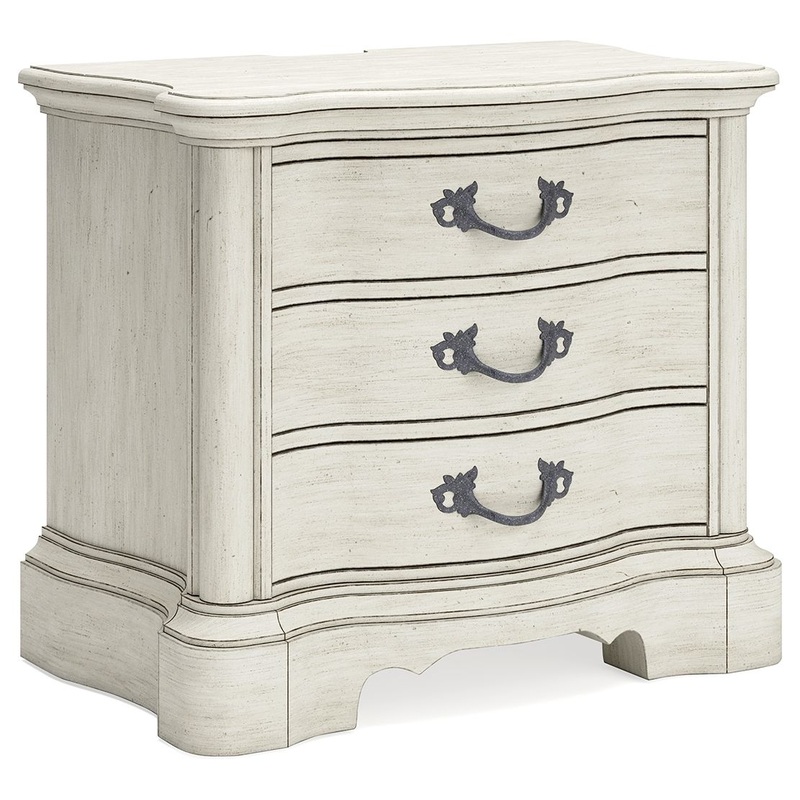 Arlendyne – Antique White – Three Drawer Night Stand
