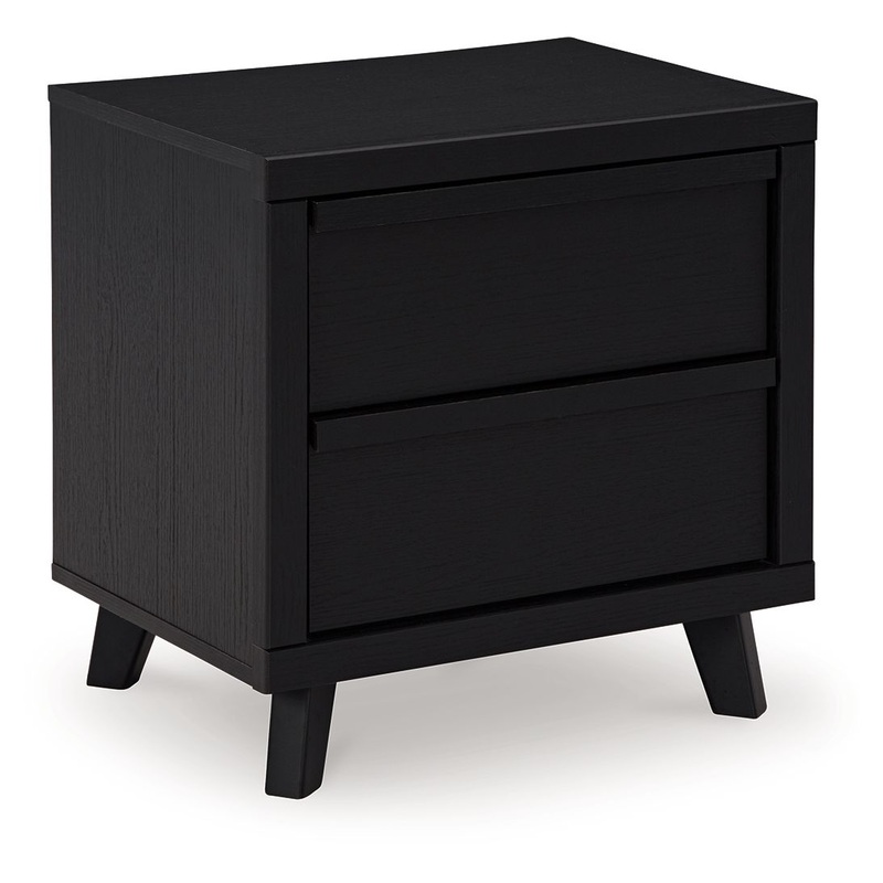 Danziar – Black – Two Drawer Night Stand