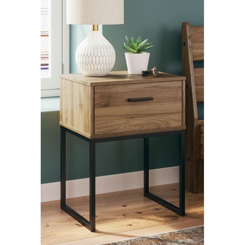 Deanlow – Honey – One Drawer Night Stand