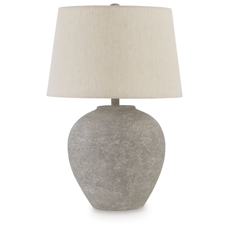 Dreward – Distressed Gray – Paper Table Lamp