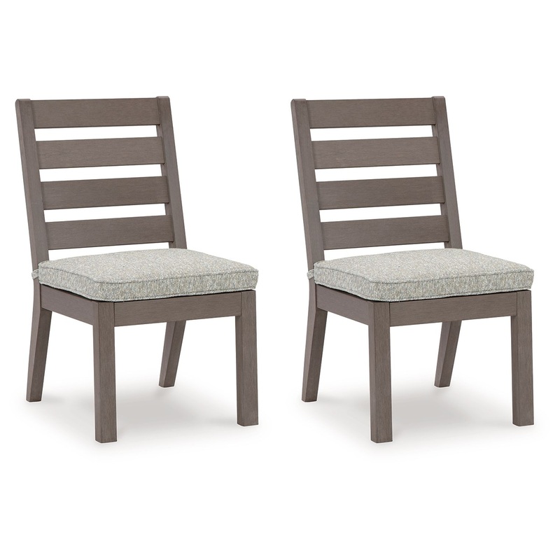 Hillside Barn – Gray / Brown – Chair With Cushion (Set of 2)