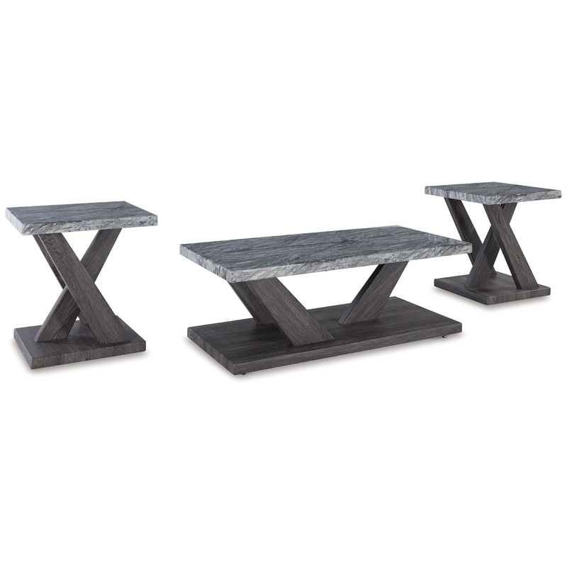 Bensonale – Brown / Gray – Occasional Table Set (Set of 3)