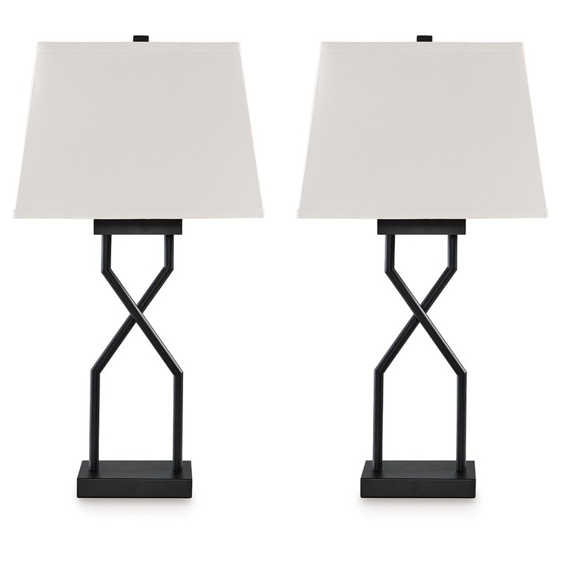 Brookthrone – Black – Metal Table Lamp (Set of 2)