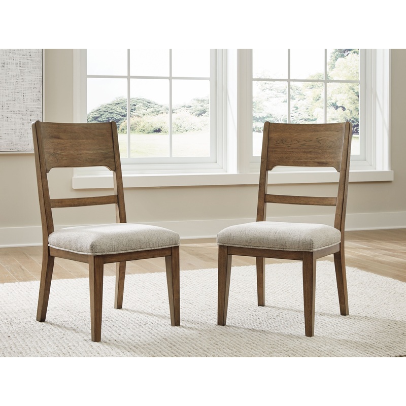 Cabalynn – Oatmeal / Light Brown – Dining Uph Side Chair (Set of 2)