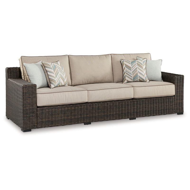 Coastline Bay – Brown – Sofa With Cushion