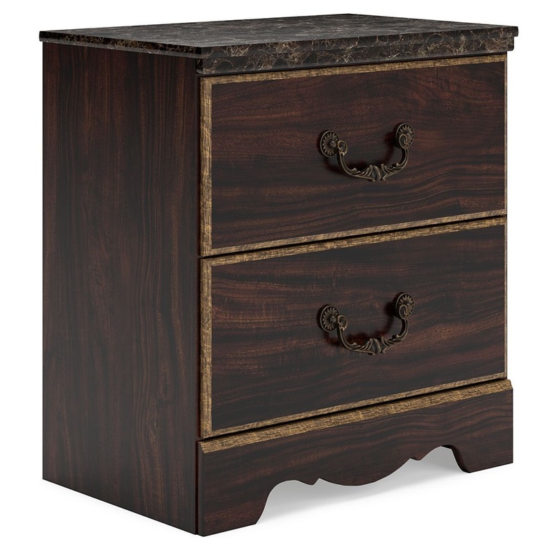 Glosmount – Two-tone – Two Drawer Night Stand