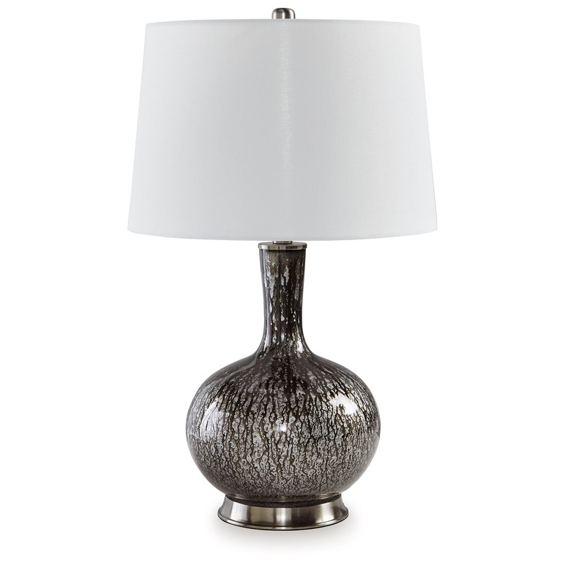 Tenslow – Antique Black – Glass Table Lamp
