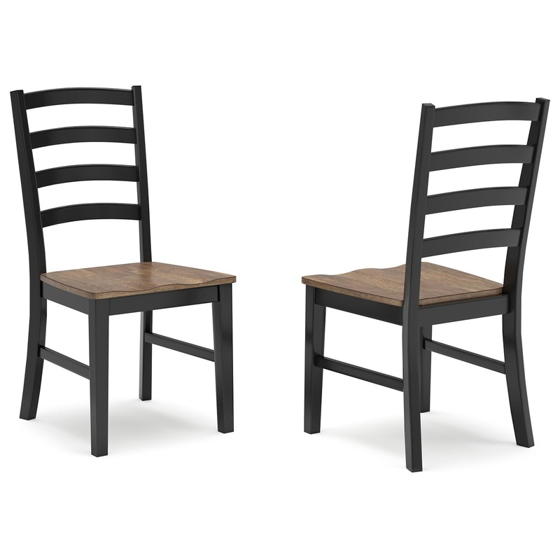 Wildenauer – Brown / Black – Dining Room Side Chair (Set of 2)
