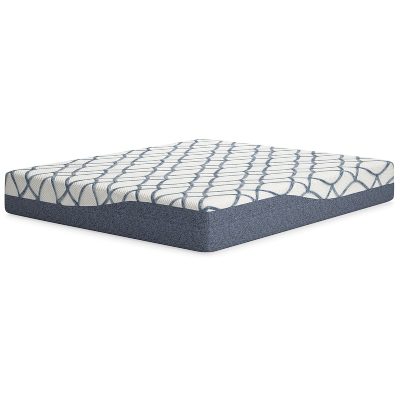 12 Inch Chime Elite 2.0 – White / Blue – California King Mattress