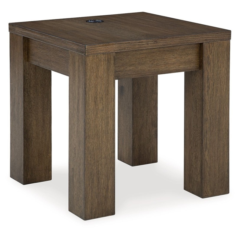 Rosswain – Warm Brown – Square End Table