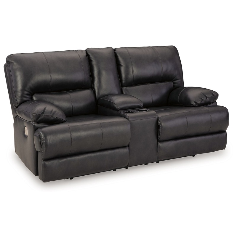Mountainous – Eclipse – Power Reclining Loveseat With Console /Adj Headrest
